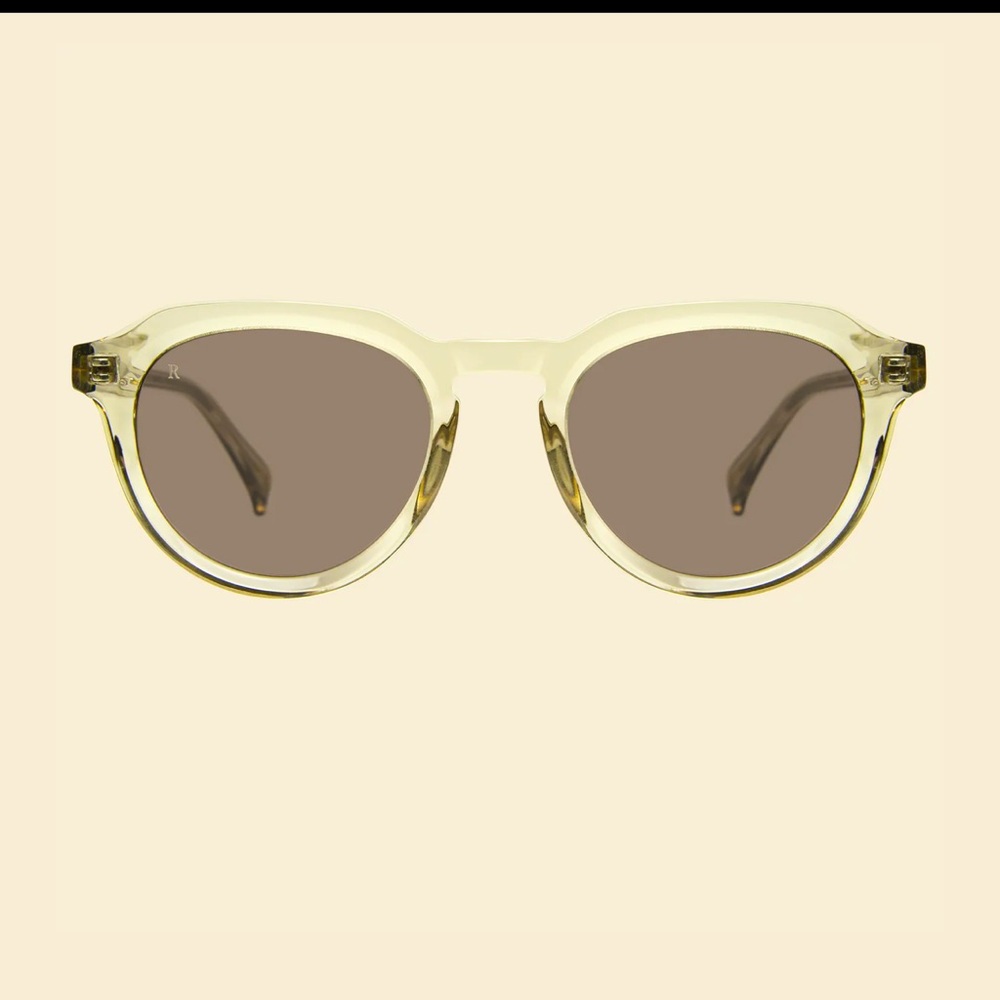 Raen SAGE sunglasses    Haze (Champagne) with plum lenses.